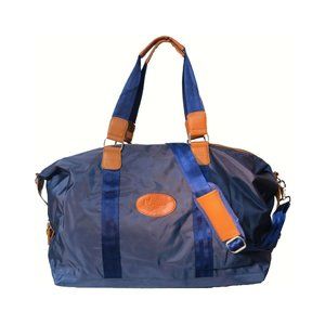 Elegant Polyester Satin Shoulder Travel Bag Blue # 10990